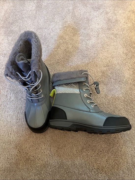 UGG Shoes - Ugg Women’s Gray Winter Faux-Fur Lined Snow Boots NEW size 6
